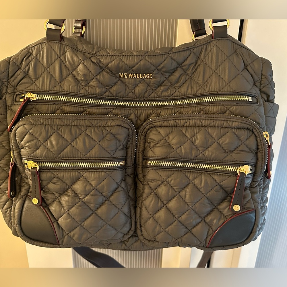 MZ Wallace Quilted Shoulder Travel Bag In Magnet - Picture 2 of 4